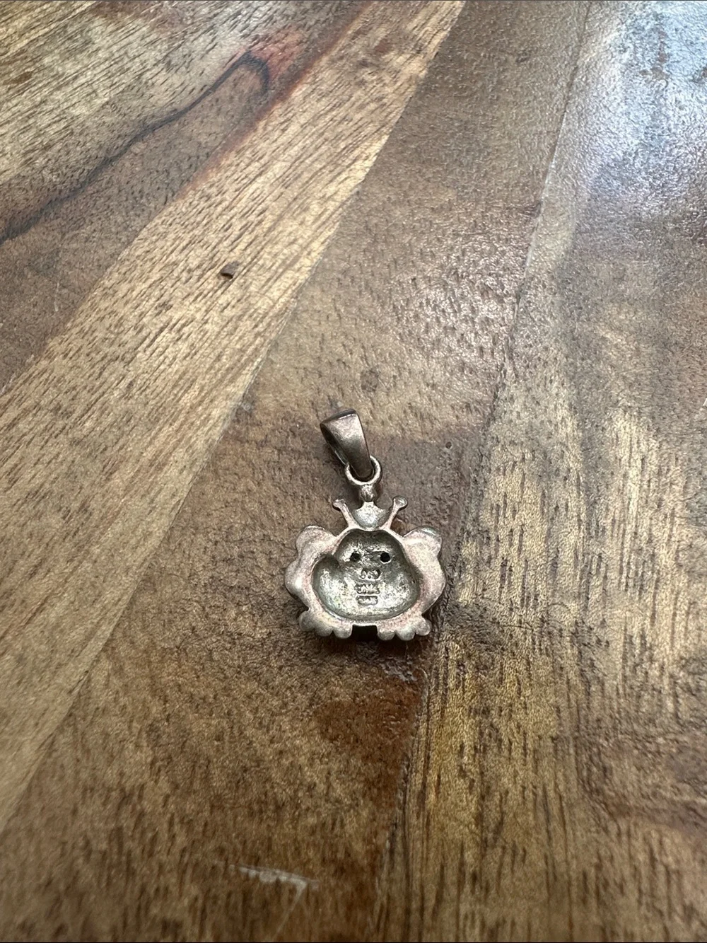 Dainty Vintage 90s Marcasite Frog Pendant